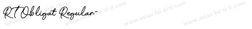 RT Obligat Regular字体转换